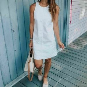 NWOT J Crew White Denim Shift Dress | Sz 4